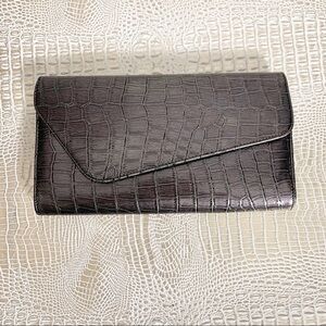 Forever 21 Embossed Metallic Evening Clutch